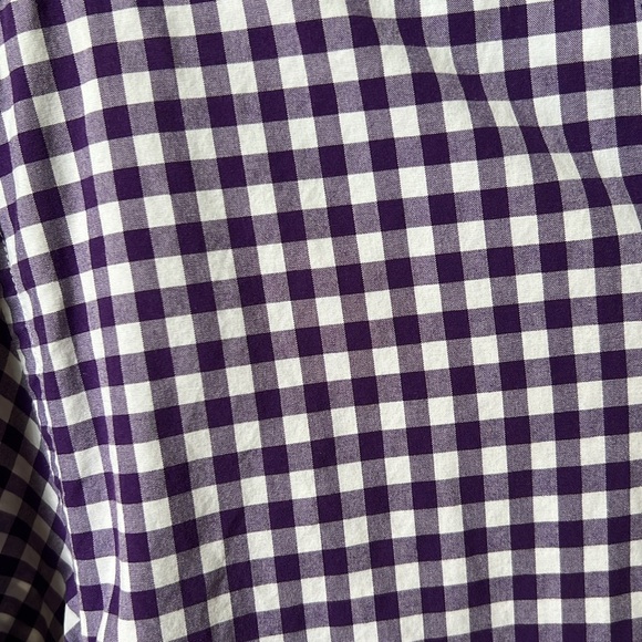 J.Crew men’s casual button up shirt. Purple check - Picture 2 of 4